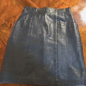 Vintage Leather Skirt